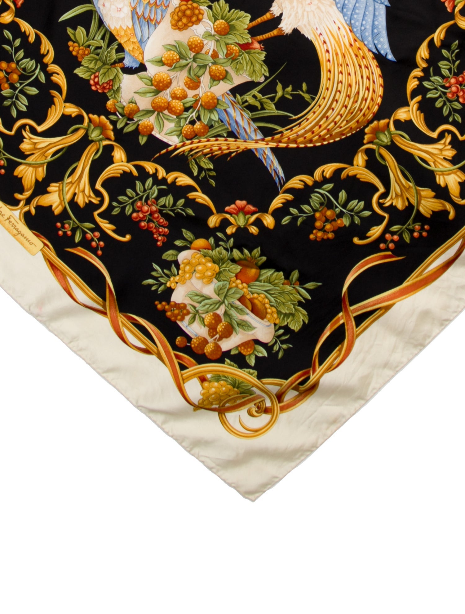 Salvatore Ferragamo Silk Vintage Scarf