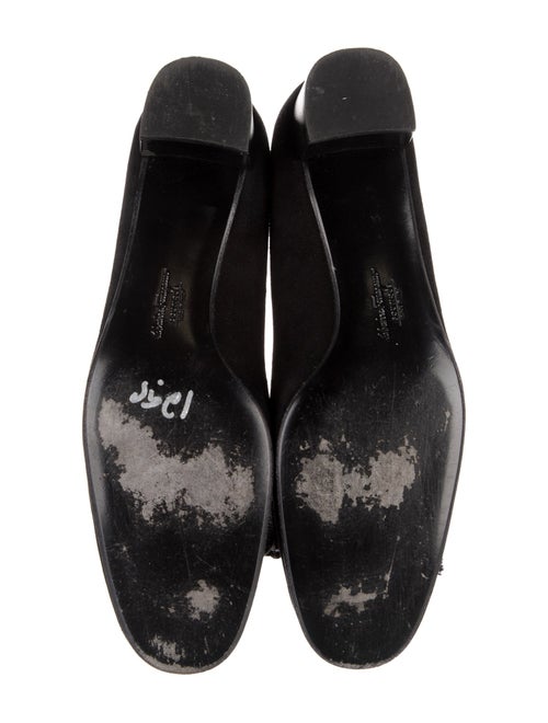 Salvatore Ferragamo Suede Bow Accents Pumps