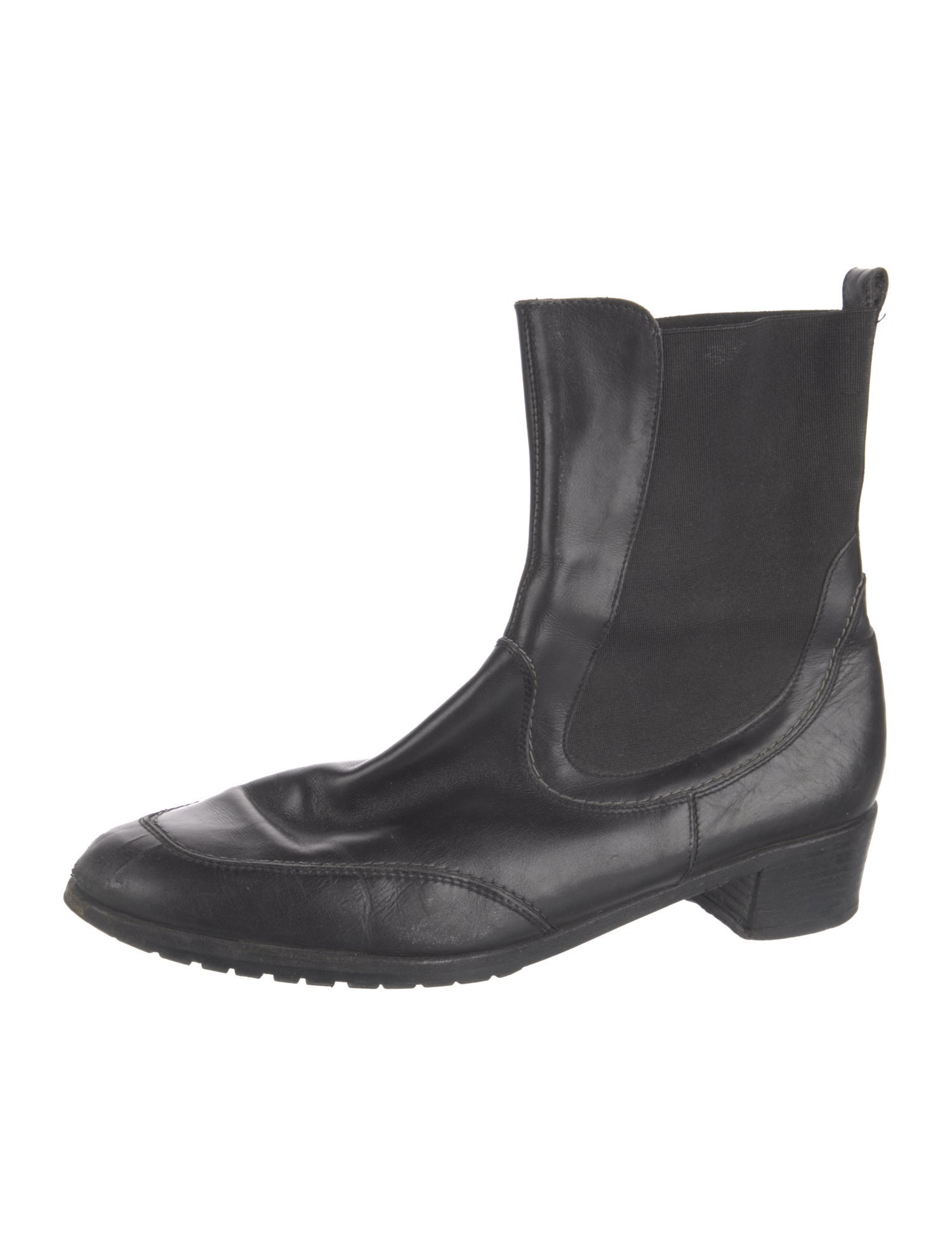Salvatore Ferragamo Leather Chelsea Boots
