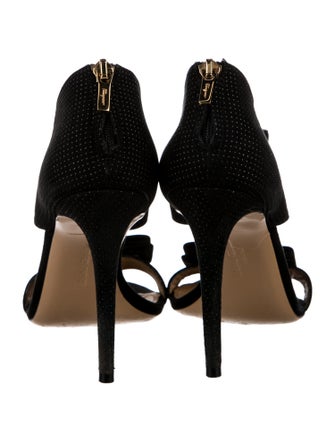 Salvatore Ferragamo Suede Bow Accents Sandals