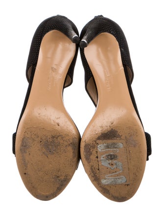 Salvatore Ferragamo Suede Bow Accents Sandals