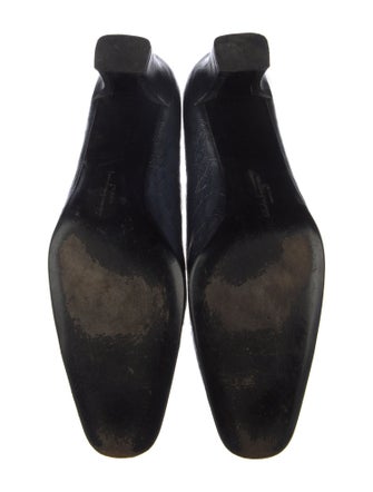 Salvatore Ferragamo Gancini Logo Crocodile Pumps
