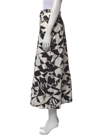 Salvatore Ferragamo Printed Midi Length Skirt