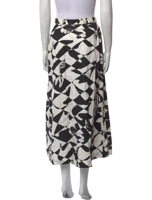 Salvatore Ferragamo Printed Midi Length Skirt