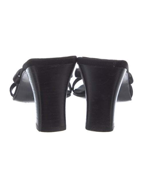 Salvatore Ferragamo Suede Printed Slides