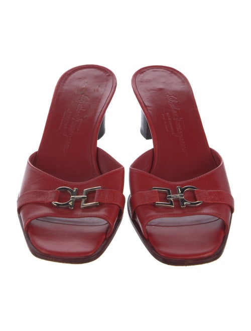 Salvatore Ferragamo Leather Slides