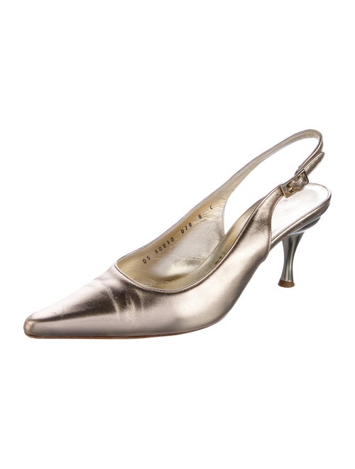 Salvatore Ferragamo Leather Slingback Pumps