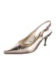 Salvatore Ferragamo Leather Slingback Pumps