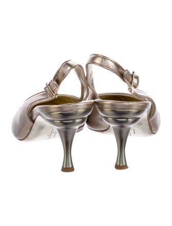 Salvatore Ferragamo Leather Slingback Pumps