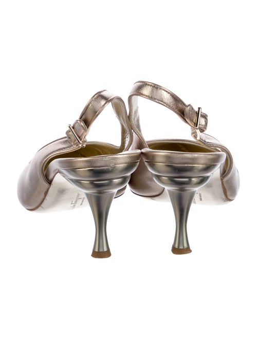 Salvatore Ferragamo Leather Slingback Pumps