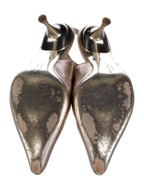 Salvatore Ferragamo Leather Slingback Pumps