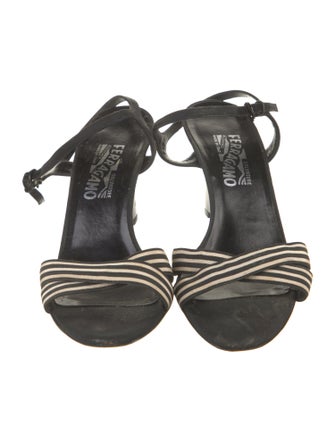 Salvatore Ferragamo Printed Slingback Sandals