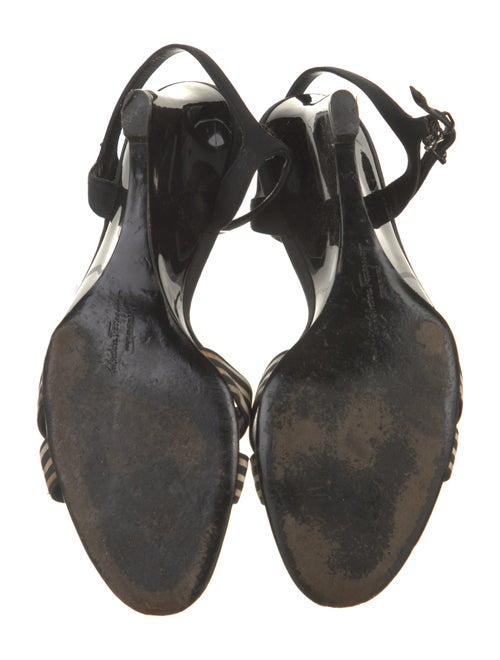 Salvatore Ferragamo Printed Slingback Sandals