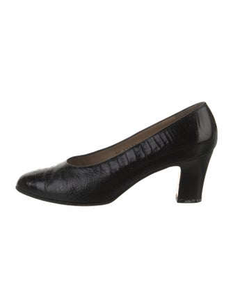 Salvatore Ferragamo Embossed Leather Pumps