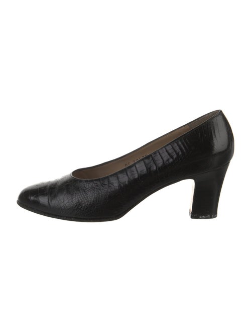 Salvatore Ferragamo Embossed Leather Pumps
