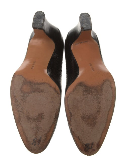 Salvatore Ferragamo Embossed Leather Pumps