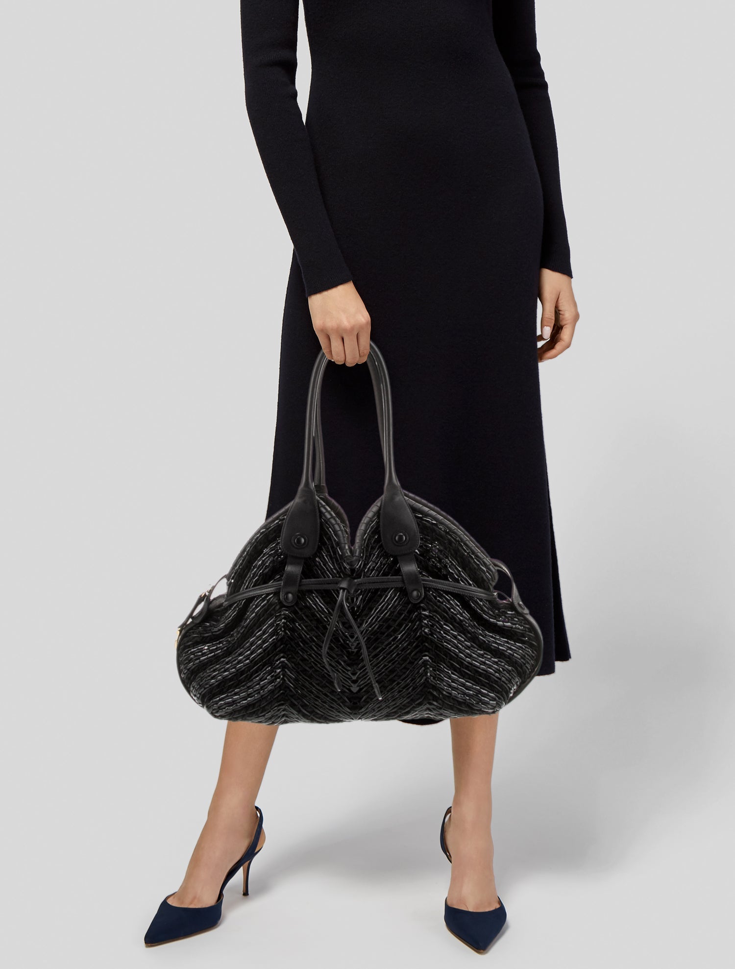 Salvatore Ferragamo Leather Evening Bag