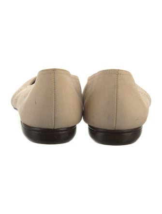 Salvatore Ferragamo Suede Cutout Accent Flats