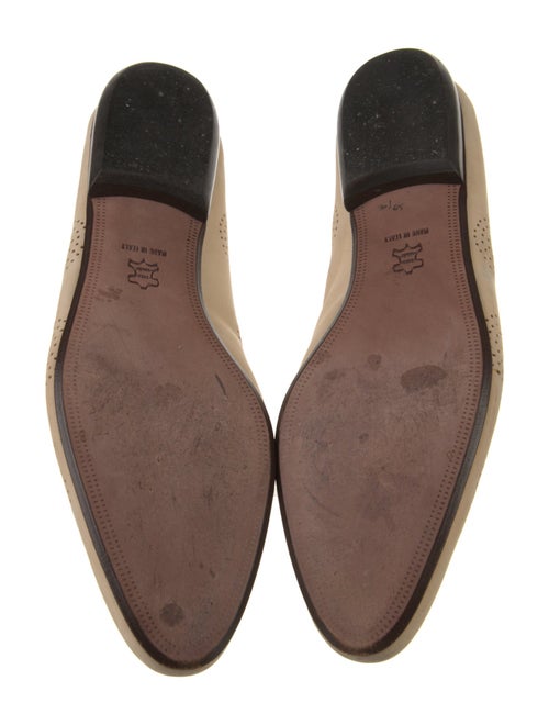 Salvatore Ferragamo Suede Cutout Accent Flats