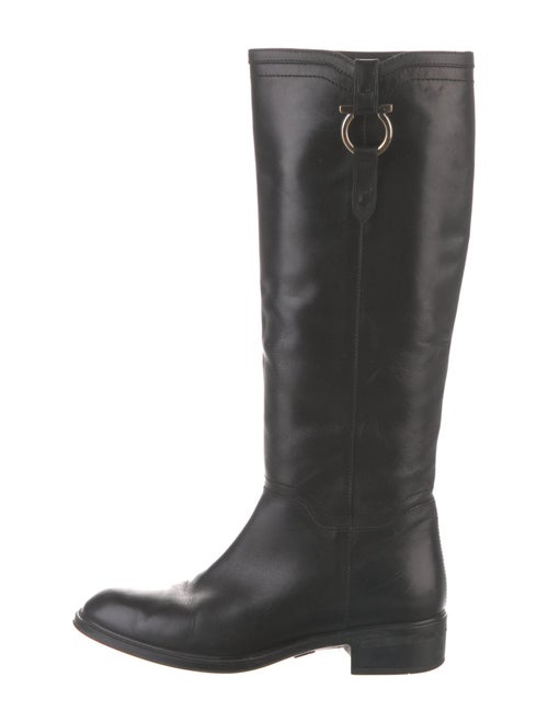Salvatore Ferragamo Leather Riding Boots