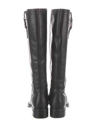 Salvatore Ferragamo Leather Riding Boots
