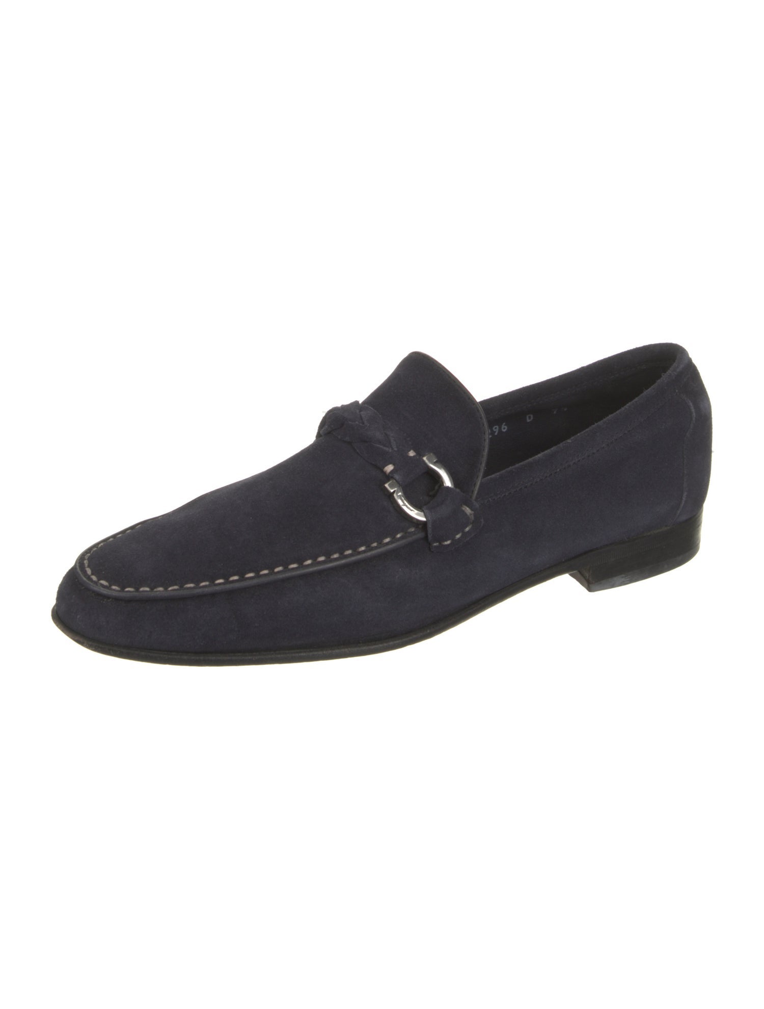 Salvatore Ferragamo Gancini Logo Suede Dress Loafers