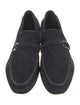 Salvatore Ferragamo Gancini Logo Suede Dress Loafers