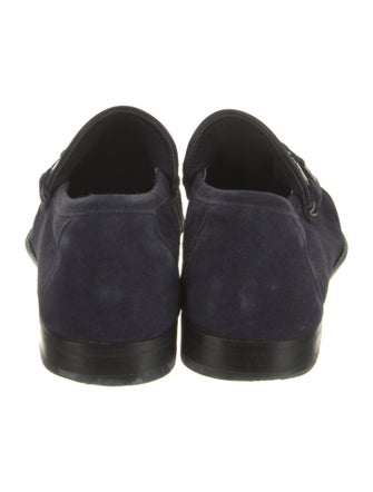 Salvatore Ferragamo Gancini Logo Suede Dress Loafers