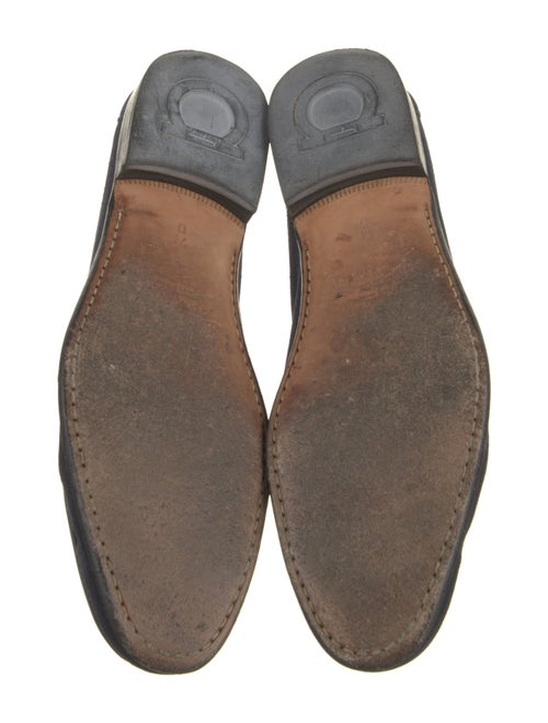 Salvatore Ferragamo Gancini Logo Suede Dress Loafers