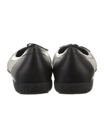 Salvatore Ferragamo Suede Printed Ballet Flats