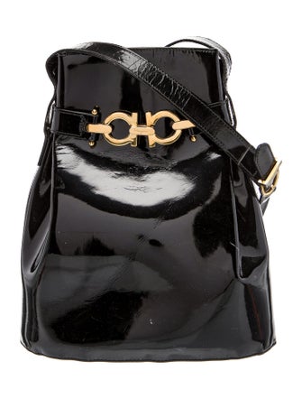 Salvatore Ferragamo Patent Leather Top Handle Bag