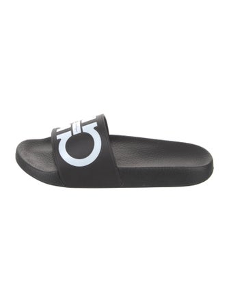 Salvatore Ferragamo Rubber Printed Slides