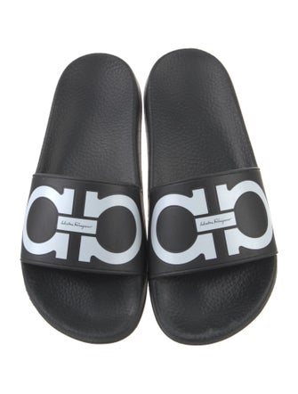 Salvatore Ferragamo Rubber Printed Slides