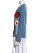 Salvatore Ferragamo Virgin Wool Floral Print Sweatshirt