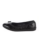 Salvatore Ferragamo Vara Bow Accent Leather Ballet Flats