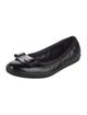 Salvatore Ferragamo Vara Bow Accent Leather Ballet Flats