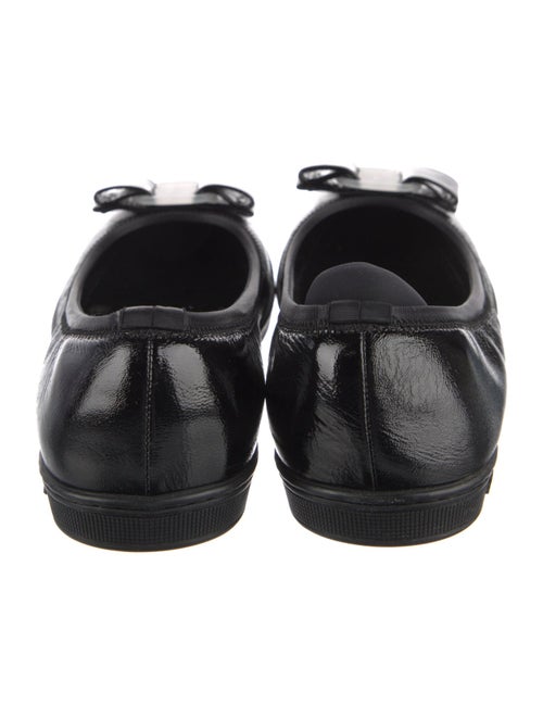 Salvatore Ferragamo Vara Bow Accent Leather Ballet Flats