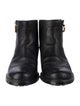 Salvatore Ferragamo Leather Moto Boots