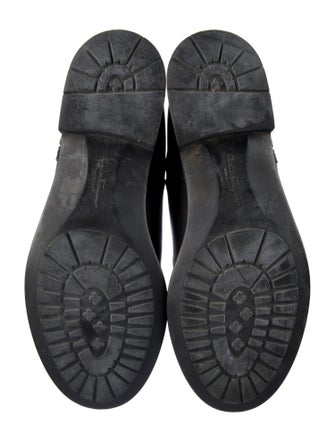 Salvatore Ferragamo Leather Moto Boots