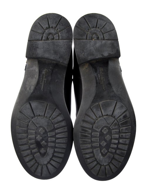 Salvatore Ferragamo Leather Moto Boots