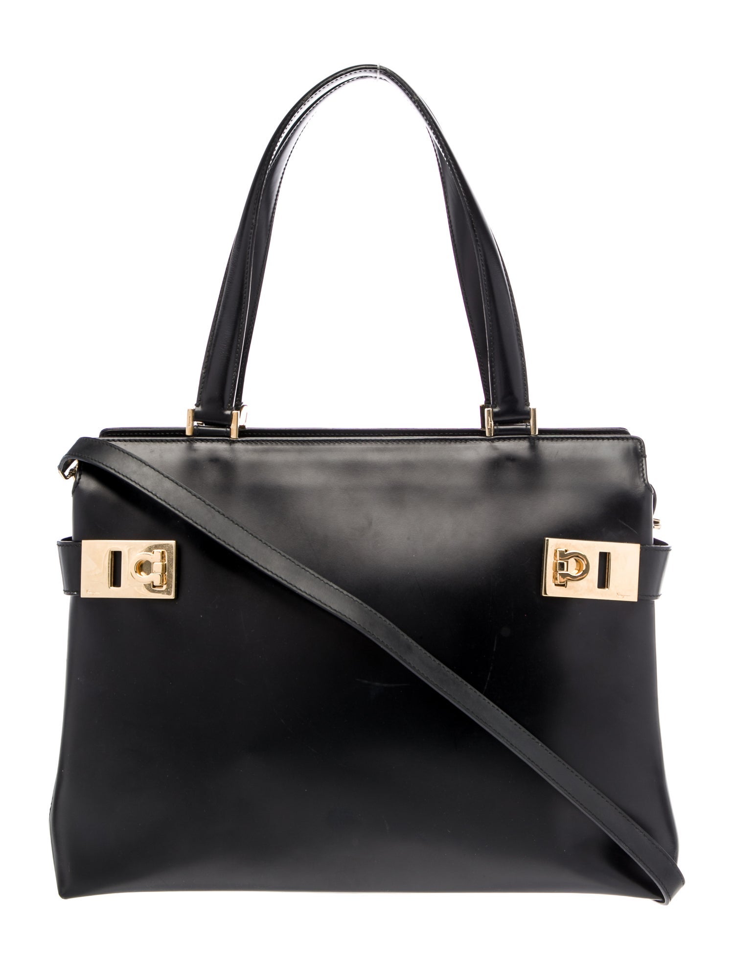 Salvatore Ferragamo Leather Top Handle Bag