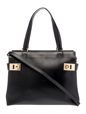 Salvatore Ferragamo Leather Top Handle Bag