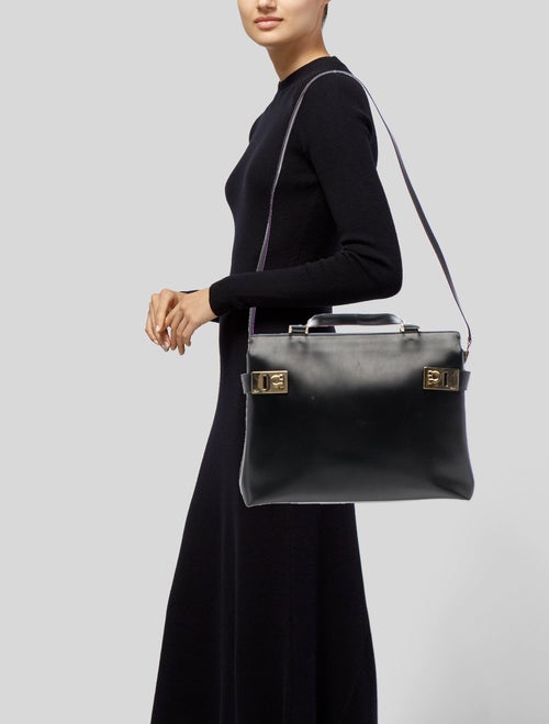 Salvatore Ferragamo Leather Top Handle Bag