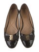 Salvatore Ferragamo Vara Bow Accent Patent Leather Ballet Flats
