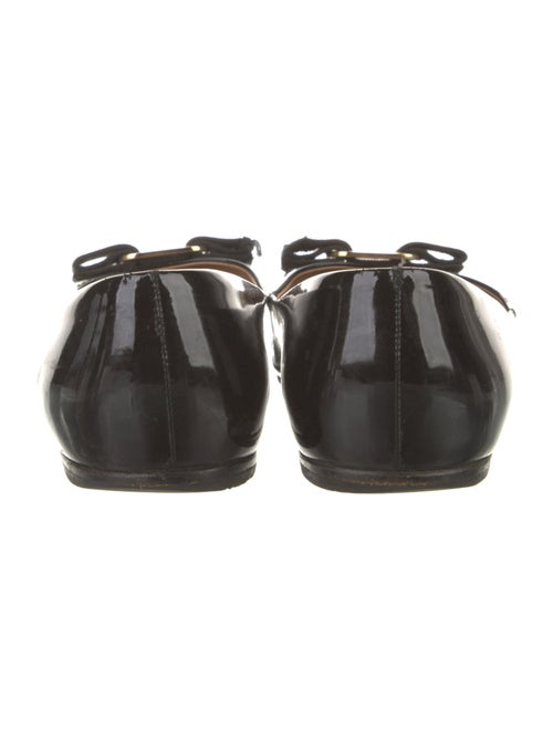 Salvatore Ferragamo Vara Bow Accent Patent Leather Ballet Flats