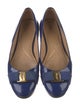 Salvatore Ferragamo Vara Bow Accent Patent Leather Ballet Flats