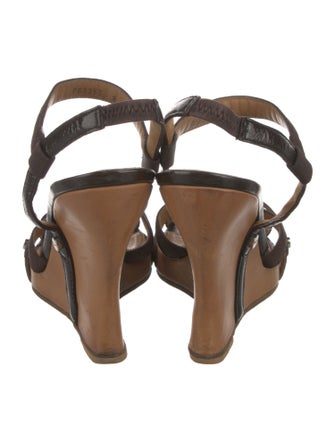 Salvatore Ferragamo Patent Leather Slingback Sandals