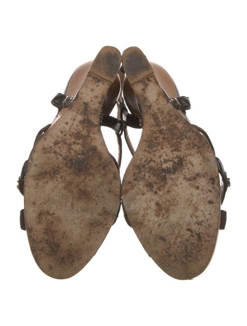 Salvatore Ferragamo Patent Leather Slingback Sandals