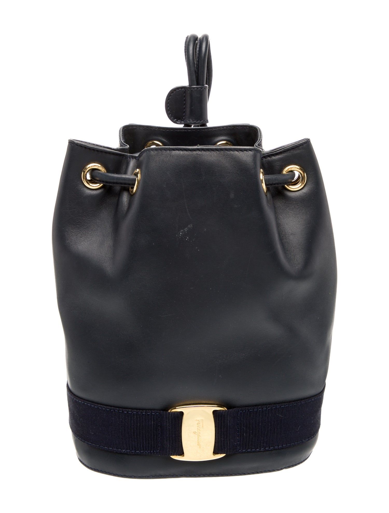 Salvatore Ferragamo Leather Bucket Bag