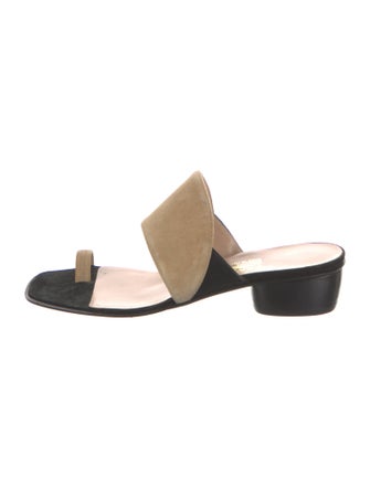 Salvatore Ferragamo Suede Slides